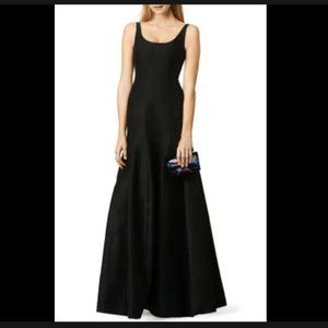 Halston Ursula Black Silk Gown